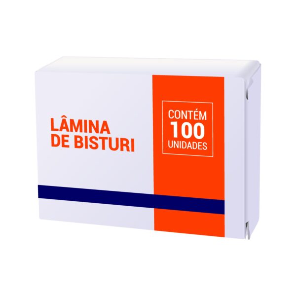 LÂMINA DE BISTURI N° 24 CAIXA COM 100 UND.