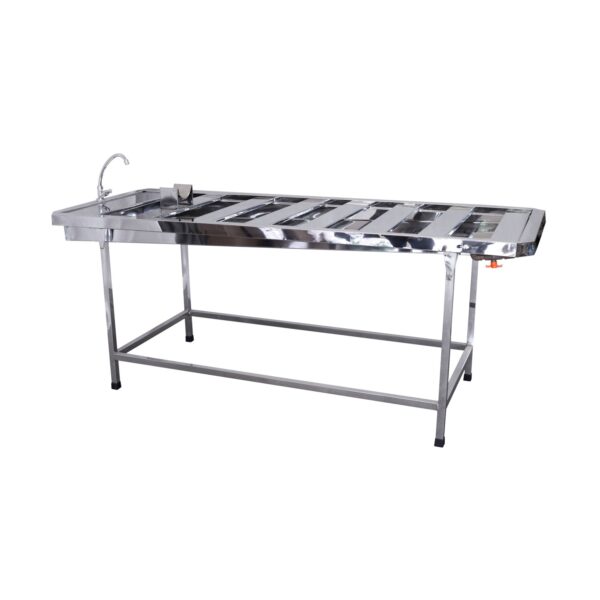 MESA PARA TANATO INOX 2,1m x 80cm